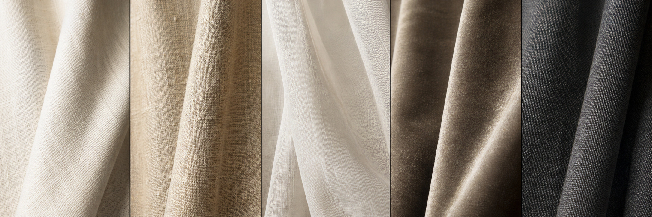Premium natural fabric texture in warm neutral tones