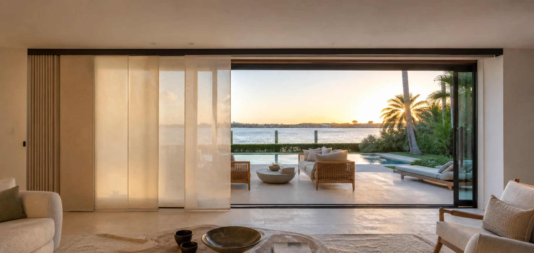 Motorized shading across large glazing