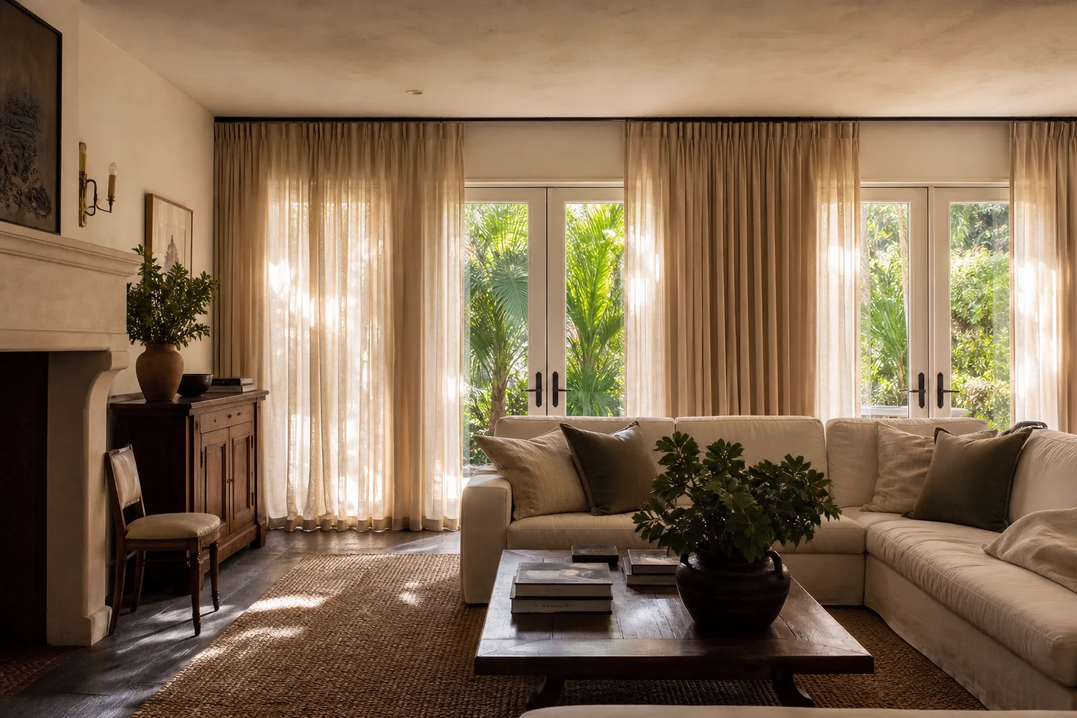 Illustrative shared living space with multiple residential openings